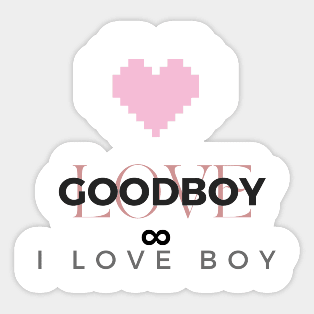 I LOVE BOY Sticker by Grosse